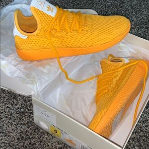 Adidas X Pharrell collab yellow sneaker